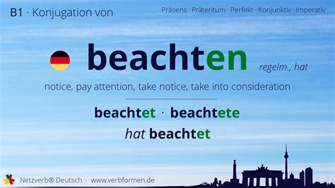 beachten englisch|beachten in german.